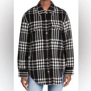 Reformation Monochrome Plaid Jacket